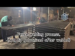 Schweißgeschweißte temporäre Zaunpulverbeschichtung mit ISO9001 2015-Zertifizierung