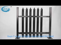 Stahl-Palisadenzaun 2-3m Breite 10 Jahre Garantie