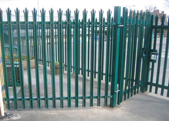 Galvanized and Powder Coated Steel Palisade Fencing W/D Type for High Security