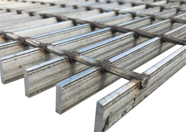 Plain / Serrated / I Type Steel Walkway Grating Cross Bar Size 6mm/8mm With Clips