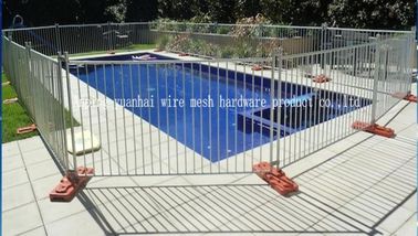 High Temperature Temporary Security Fence Panels White 60x150mm Infill Mesh
