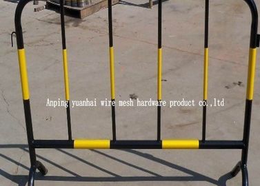 Soft Steel Tube Powder Coated Secure Temporary Fencing , Steel Security Fence Portable