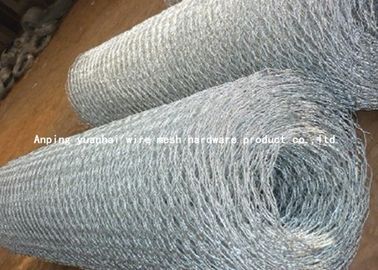 Hexagonal Chicken Coop Gabion Wire Mesh For Farm Normal / Reverse Twist Style