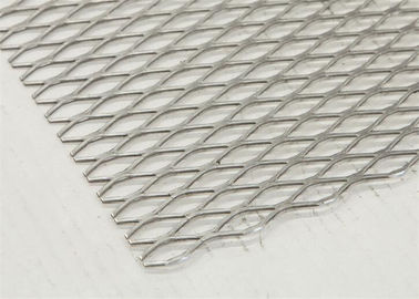 Wire Diameter 2.5-8.0mm Expanded Diamond Mesh , Stainless Steel Aluminum Mesh