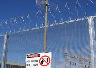 Residential ety Anti Climb Wire Mesh Fencing 2.4*2.1m Panel Size Easily Assembled