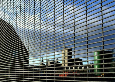 Waterproof Commercial Steel Perimeter Fence 358 Welded Mesh Easily Assembled