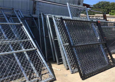 Building Chain Link Privacy Mesh Fence / Construction Site Fencing Easily Assembled