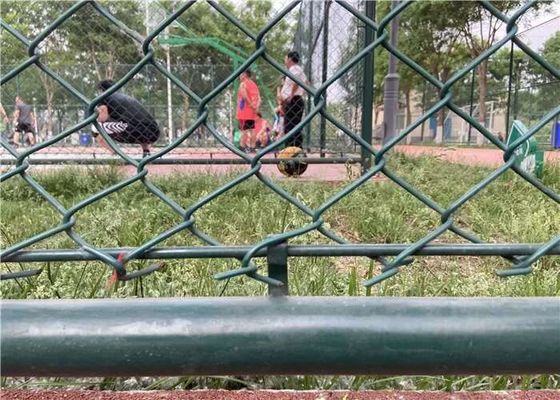 ISO Green PVC Coated Rapid Mesh Temporary Fencing 4.0mm 60x60mm For Garden