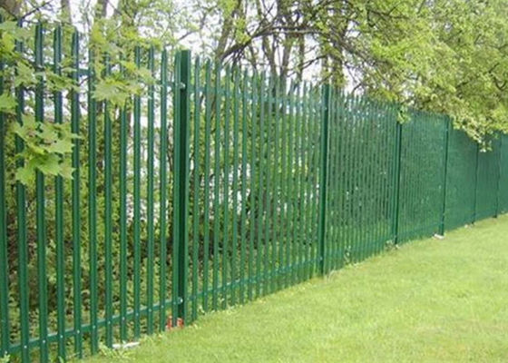 PVC beschichtete die Stahlpalisade, die w-Art Pale Euro 6 x 8 Fuß für Schulen einzäunt