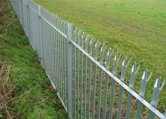 Europvc beschichtete 1.8*2.75m Stahlpalisade-Zaun W Pale For Garden