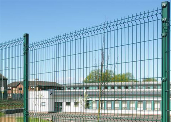 Quadratisches Dreieck-Zaun-Panel Fors 1.8*2.0m des Posten-3D Grün WohnpVC beschichtete