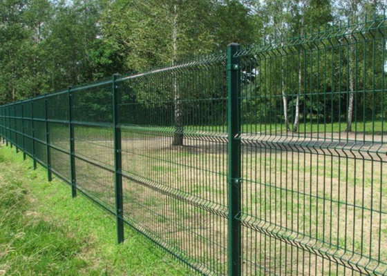 Soem, das 3D Pulver kurvte, beschichtete Stahl-Zaun Panel des Dreieck-3D 2*2.5m 4.0mm