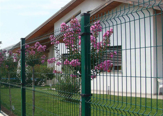 1230mm 3D kurvte Dreieck-Zaun Panel BRC nicht rostender Mesh Fencing For School