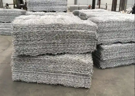 Quadratische Loch PVC-beschichtet Gabion Box Zink beschichtet 220-270g