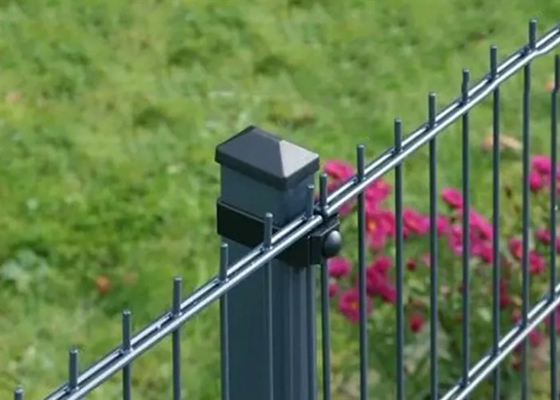 Pulverbeschichtete grüne Farbe Doppelstangmatten Zäune für den Garten 1,8*3m
