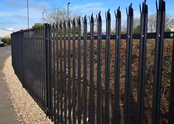 Pulverbeschichtete dekorative Palisade aus Stahl Schranken im europäischen Stil für den Garten