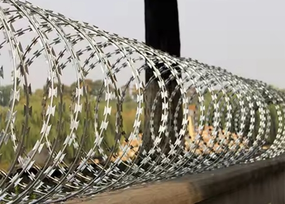 Grenzschranken Rasierer Stacheldraht Hot Dip Galvanized PVC Beschichtet