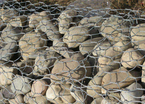 Quadratische Loch heiß getaucht galvanisierter Gabion Korb für Xingang Hafen Verladung und Transport