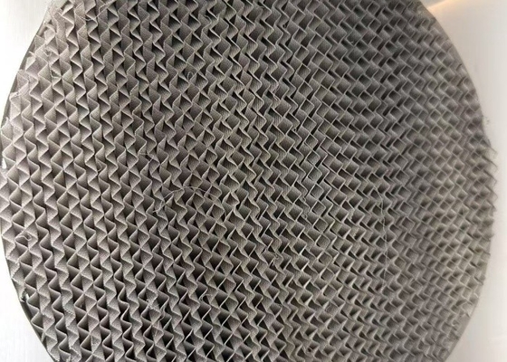 Hocheffiziente Metall-Strukturierte Verpackung Niederdruck Tropfen Hohe Kapazität Korrosionsbeständig