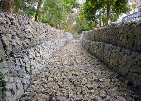 Hot Dip Galvanized Gabion Wire Mesh mit Mesh Loch 80x100mm