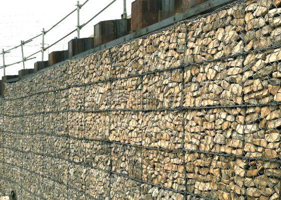 Hohe Festigkeit Einfache Installation Galvanisiertes Gabion Mesh Für Landschaftsbewahrungsprojekte