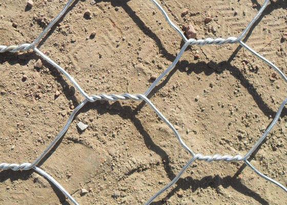 PVC / Feuerverzinkter Eisendraht-Gabionendrahtgeflecht für Böschungsschutz