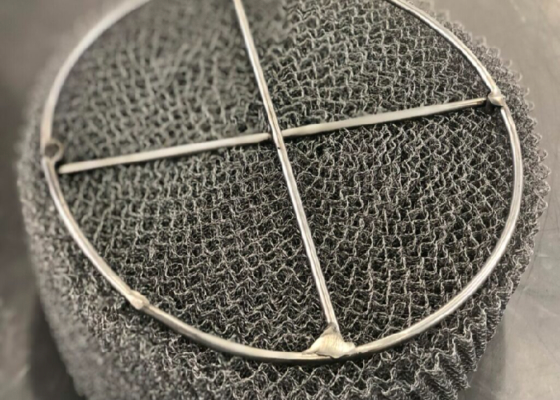 Wire Mesh Demister Pad für die Gas-Flüssigkeitstrennung 100-4000mm Breite