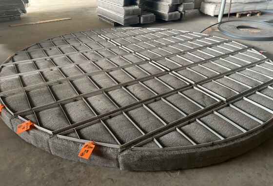 SS304 Wire Mesh Demister Pad Durchmesser 500 mm für die Verringerung von Flüssigkeit Tropfen aus Gas