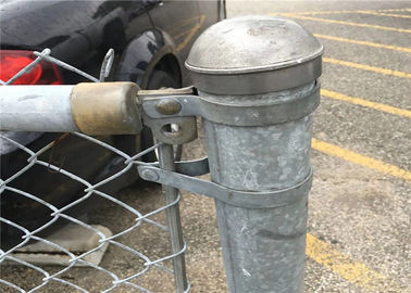 Galvanisiert/PVC beschichtete die vorübergehende Kettenglied-Masche, die entfernbaren Zaun einzäunt
