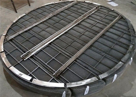 Wire Mesh Demister Pad für die chemische Trennung flüssiger Gase 168 Kg/m3