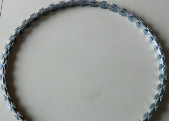 Spulen-Stacheldraht-PVC des Rasiermesser-Bto-22 beschichtete 500mm Durchmesser für Privathaus